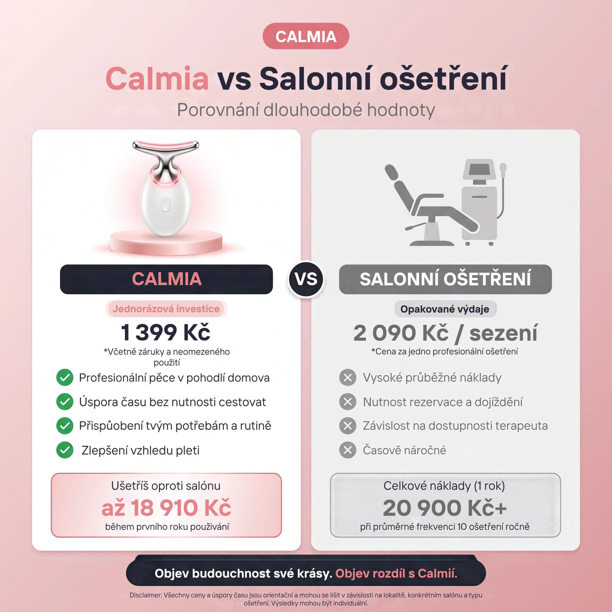 Calmia domácí lifting